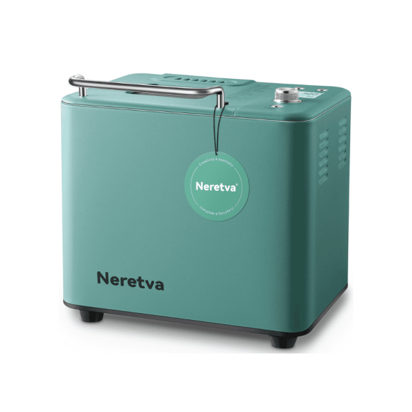 Neretva Bread Maker Machine, 20-in-1 2LB Automatic Breadmaker with Gluten Free Pizza Sourdough Setting   Green