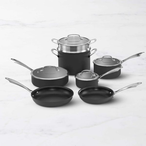 Dishwasher Safe Hard Anodized Nonstick 11-Piece Cookware Set