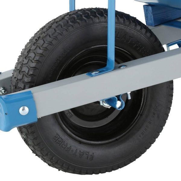 Jackson M6SFFKB 6 cu. ft. Heavy Gauge Seamless Steel Wheelbarrow with Steel Handles - Image 5
