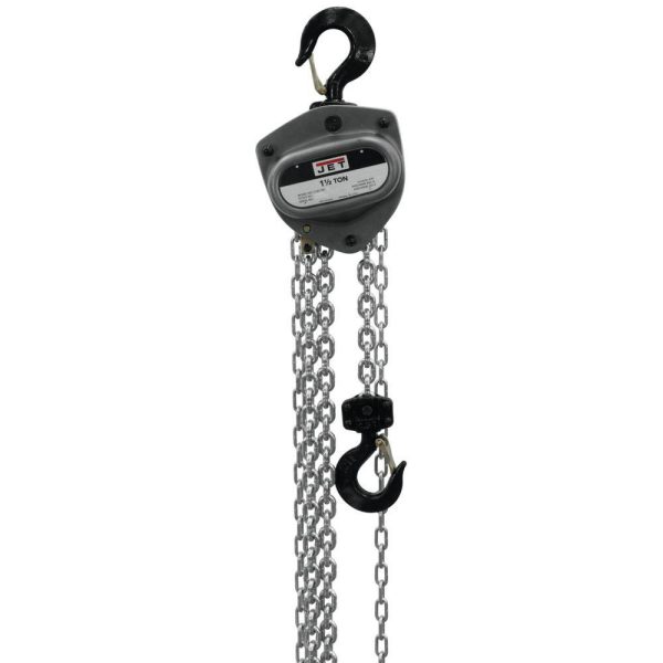 101100 L100-150WO-10 1-1/2-Ton Hand Chain Hoist with 10 ft. Lift and Overload Protection