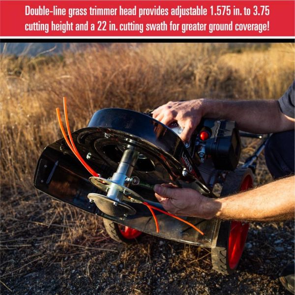 22 in. 173 cc Gas Walk Behind String Trimmer/Mower - Image 3