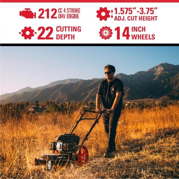 22 in. 173 cc Gas Walk Behind String Trimmer/Mower - Image 4