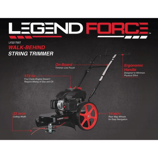 22 in. 173 cc Gas Walk Behind String Trimmer/Mower - Image 8