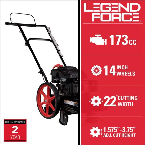 22 in. 173 cc Gas Walk Behind String Trimmer/Mower - Image 2