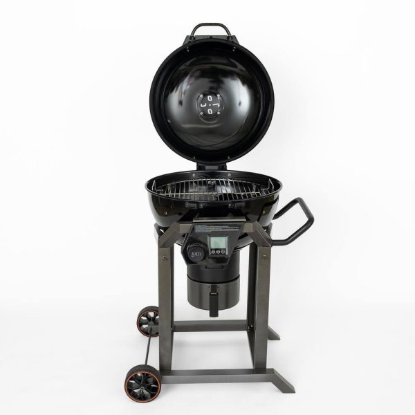 LOCO 2023060113 22 in. SmartTemp Kettle Charcoal Grill in Black with Stand - Image 7