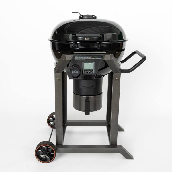 LOCO 2023060113 22 in. SmartTemp Kettle Charcoal Grill in Black with Stand