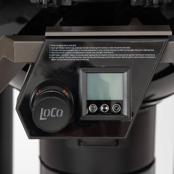 LOCO 2023060113 22 in. SmartTemp Kettle Charcoal Grill in Black with Stand - Image 3