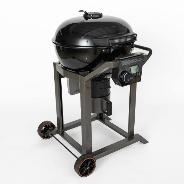 LOCO 2023060113 22 in. SmartTemp Kettle Charcoal Grill in Black with Stand - Image 4