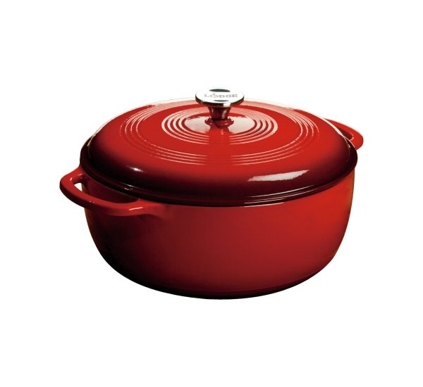 Lodge Enamel Cast Iron Dutch Oven   7.5qt
