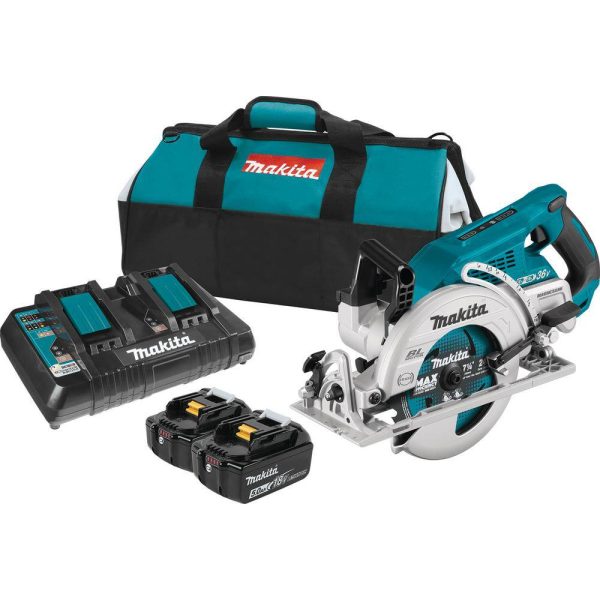 XSR01PT 18V X2 LXT 5.0Ah Lithium-Ion (36V) Brushless Cordless Rear Handle 7-1/4 in. Circular Saw Kit