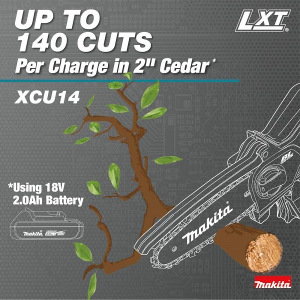 XCU14Z 18-Volt  Lithium-Ion Brushless Cordless 6 in. Chain Saw (Tool Only) - Image 5