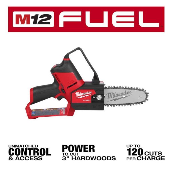 M12 FUEL 6 in. 12-Volt Lithium-Ion Brushless Electric Corldess Battery Pruning Saw HATCHET (Tool-Only) - Image 14