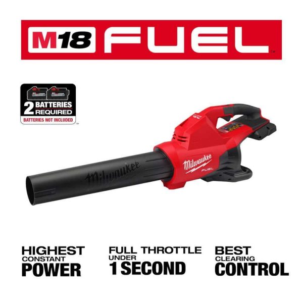 M18 FUEL Dual Battery 145 MPH 600 CFM 18V Lithium-Ion Brushless Cordless Handheld Blower w/ Two 8Ah HO Battery (2-Pack) - Image 3
