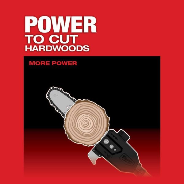 2825-20PS-49-16-2723 M18 FUEL 10 in. 18V Lithium-Ion Brushless Electric Cordless Pole Saw with Attachment Capability with 10 in. Saw Chain - Image 5