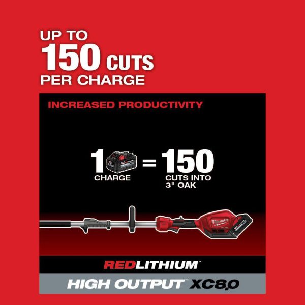 2825-20PS-49-16-2723 M18 FUEL 10 in. 18V Lithium-Ion Brushless Electric Cordless Pole Saw with Attachment Capability with 10 in. Saw Chain - Image 7