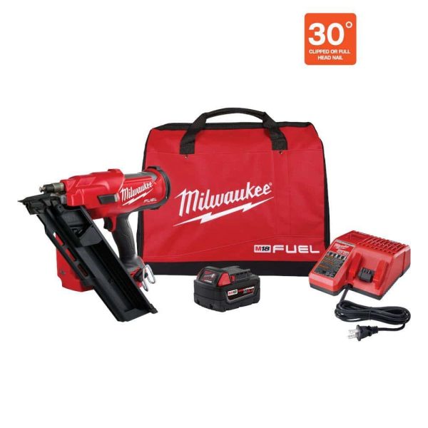 2745-21 M18 FUEL 3-1/2 in. 18-Volt 30-Degree Lithium-Ion Brushless Cordless Framing Nailer Kit with 5.0 Ah Battery Charger, Bag - Image 15