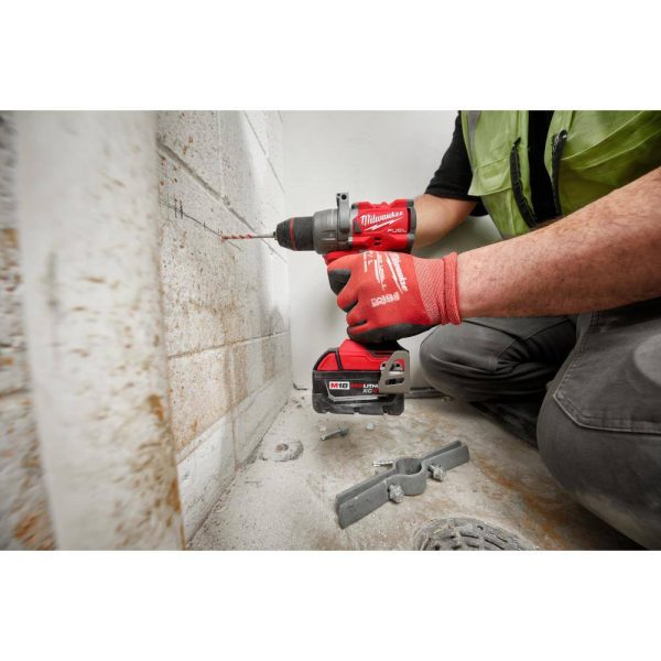 2904-22 M18 FUEL 18V Lithium-Ion Brushless Cordless 1/2 in. Hammer Drill Driver Kit with Two 5.0 Ah Batteries and Hard Case - Image 10