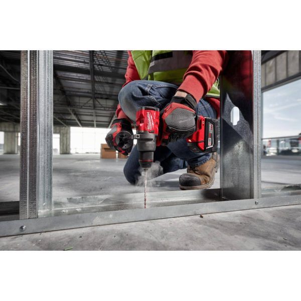 2904-22 M18 FUEL 18V Lithium-Ion Brushless Cordless 1/2 in. Hammer Drill Driver Kit with Two 5.0 Ah Batteries and Hard Case - Image 9