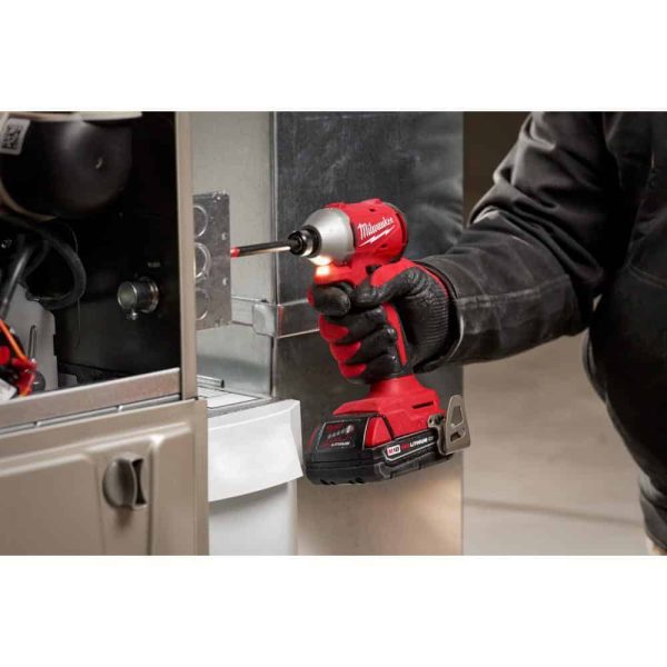 3650-21P M18 18-Volt Lithium-Ion Compact Brushless Cordless 1/4 in. Impact Driver Kit with One 2.0 Ah Battery, Charger   Tool Bag - Image 8