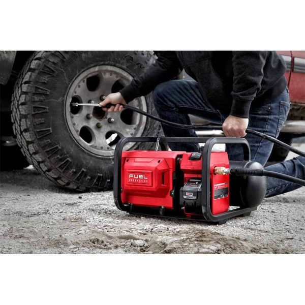 2840-20 M18 FUEL 18-Volt Lithium-Ion Brushless Cordless 2 Gal. Electric Compact Quiet Compressor (Tool-Only) - Image 8
