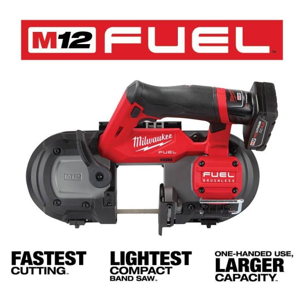 2529-21XC-2457-20 M12 FUEL 12V Lithium-Ion Cordless Compact Band Saw XC Kit with 3/8 in. Ratchet - Image 3