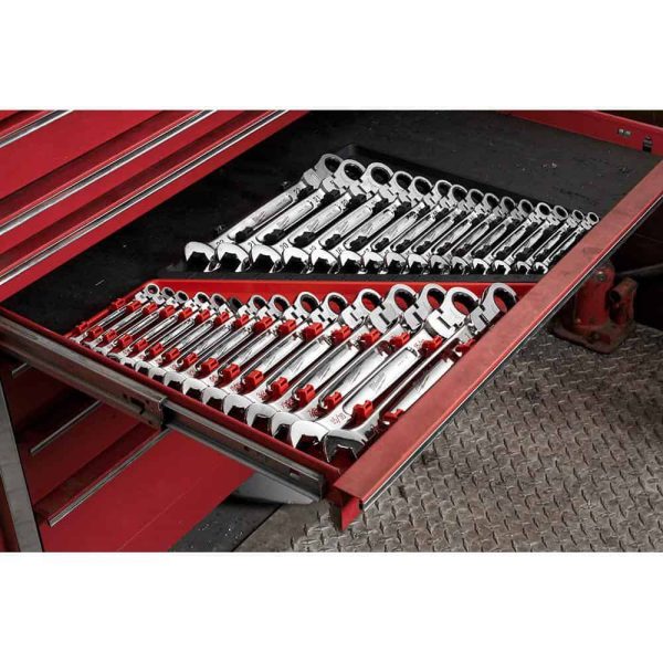 48-22-9413-48-22-9513 144-Position Flex-Head Ratcheting Combination Wrench Set SAE and METRIC (30-Piece) - Image 6