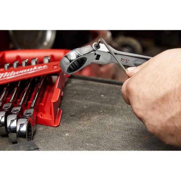48-22-9413-48-22-9513 144-Position Flex-Head Ratcheting Combination Wrench Set SAE and METRIC (30-Piece) - Image 7