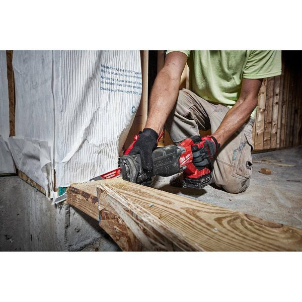 2821-22 M18 FUEL 18V Lithium-Ion Brushless Cordless SAWZALL Reciprocating Saw Kit w/Two 5.0 Ah Batteries Charger   Hard Case - Image 10