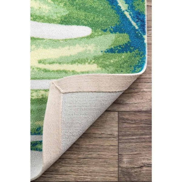 nuLOOM  Contemporary Floral Lisa Multi 9 ft. x 12 ft. Indoor/Outdoor Patio Area Rug - Image 4