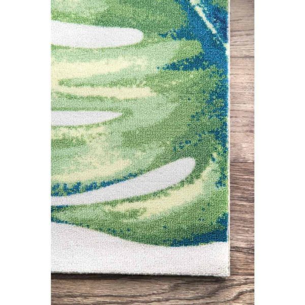 nuLOOM  Contemporary Floral Lisa Multi 9 ft. x 12 ft. Indoor/Outdoor Patio Area Rug - Image 8