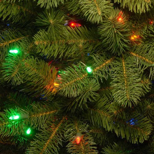 Tree Company PEDD4-392D-65 6.5 ft. Downswept Douglas Pencil Slim Fir Artificial Christmas Tree with Dual Color LED Lights - Image 3
