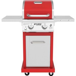 Nexgrill 720-0864R Deluxe 2-Burner Propane Gas Grill in Red