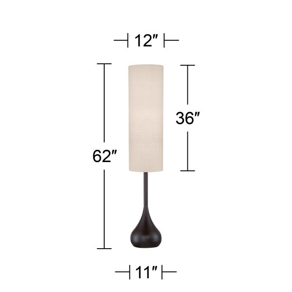 Moderne Droplet 62  High Mid-Century Bronze Floor Lamp - Image 3