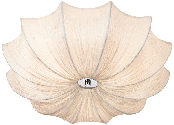 Planetarium 21  Wide Modern White Fabric Ceiling Light - Image 9