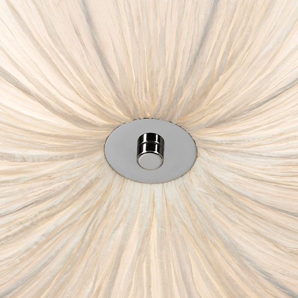 Planetarium 21  Wide Modern White Fabric Ceiling Light - Image 8