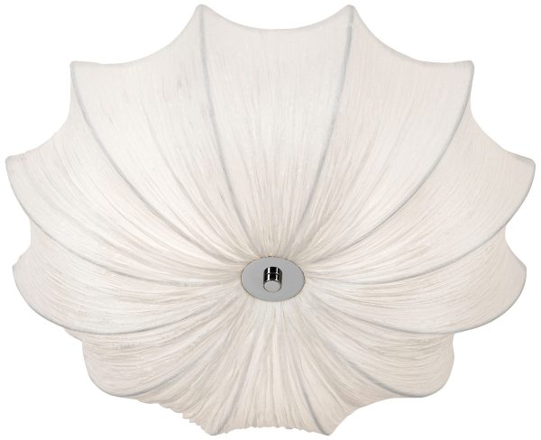 Planetarium 21  Wide Modern White Fabric Ceiling Light - Image 6