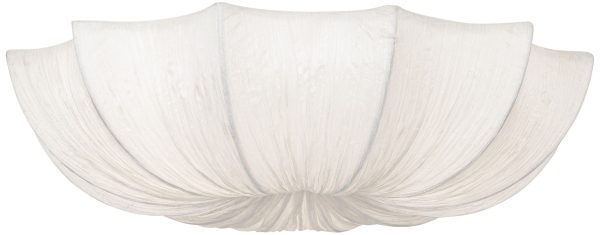 Planetarium 21  Wide Modern White Fabric Ceiling Light - Image 3