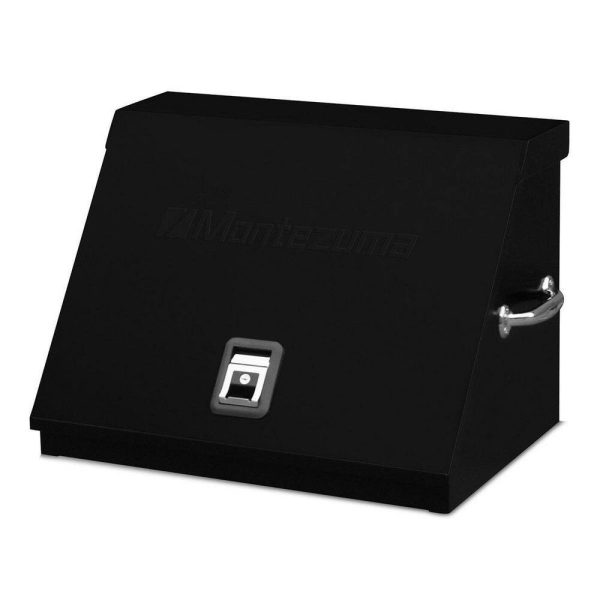 Montezuma 27 in. W x 18 in. D Portable Triangle Top Tool Chest for Sockets, Wrenches and Screwdrivers in Black Powder Coat