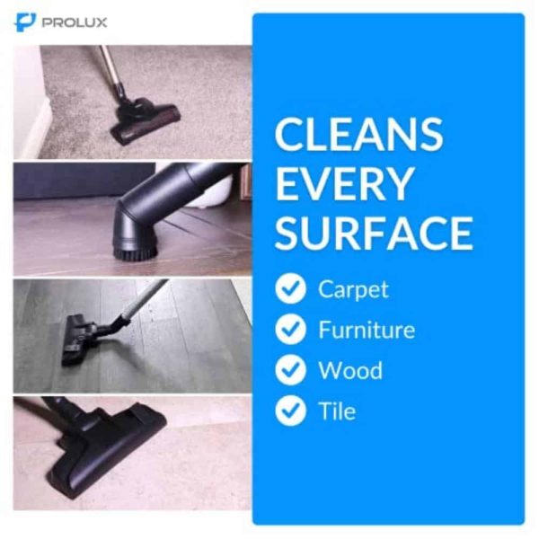 Prolux Tritan Canister Vacuum HEPA Sealed Hard Floor Vacuum with Powerful 12 Amp Motor - Image 4