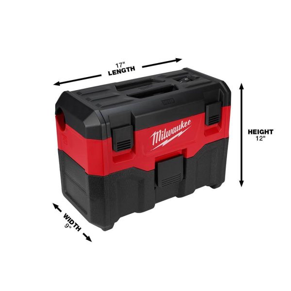 0880-20-49-90-1900 M18 18-Volt 2 Gal. Lithium-Ion Cordless Wet/Dry Vacuum W/ Extra Wet/Dry HEPA Filter - Image 4