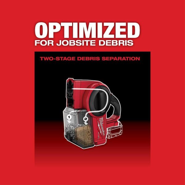 0940-20-48-59-1850 M18 FUEL 18-Volt Lithium-Ion Brushless .25 Gal. Cordless Jobsite Vacuum with 5.0 Ah Battery and Charger - Image 5