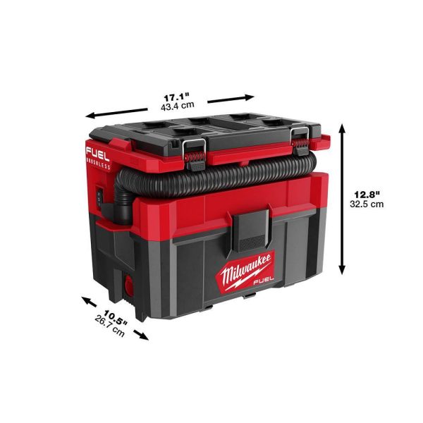 0970-20-48-11-1837 M18 FUEL PACKOUT 18-Volt Lithium-Ion Cordless 2.5 Gal. Wet/Dry Vacuum with 2 M18 HIGH OUTPUT 3.0 Ah Batteries - Image 5
