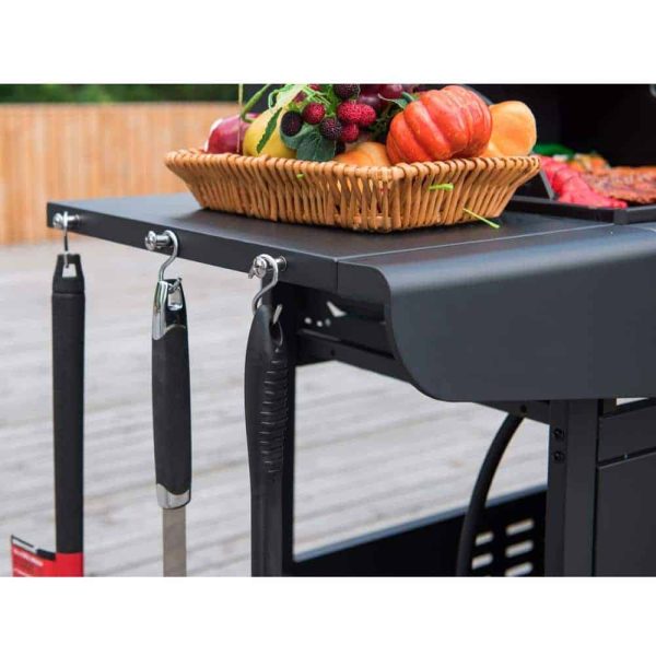 ZH3002SN 3-Burner Propane Gas and Charcoal Combo Grill in Black - Image 4
