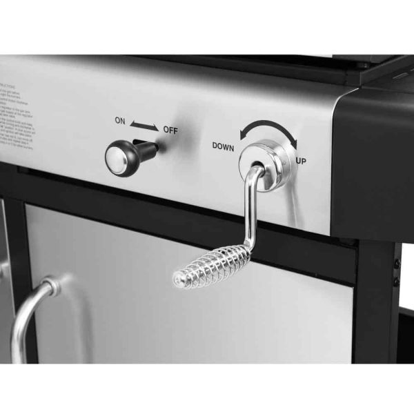 ZH3002SN 3-Burner Propane Gas and Charcoal Combo Grill in Black - Image 8