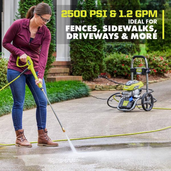 RY142500 2500 PSI 1.2 GPM High Performance Cold Water Electric Pressure Washer - Image 4
