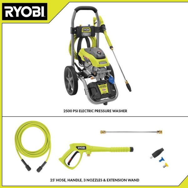 RY142500 2500 PSI 1.2 GPM High Performance Cold Water Electric Pressure Washer - Image 2