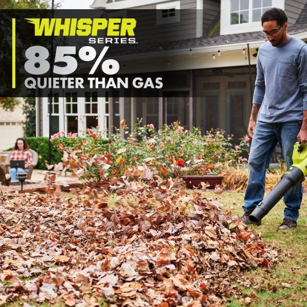 PBLLB01K ONE+ HP 18V Brushless Whisper Series 130 MPH 510 CFM Cordless Battery Leaf Blower with 6.0 Ah Battery and Charger - Image 7