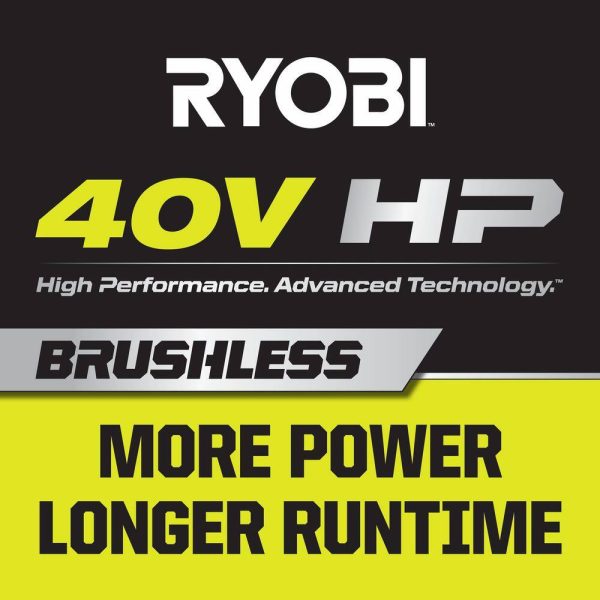 RY404150VNM 40V HP Brushless 100 MPH 600 CFM Cordless Leaf Blower/Mulcher/Vacuum with (2) 4.0 Ah Batteries and Charger - Image 8