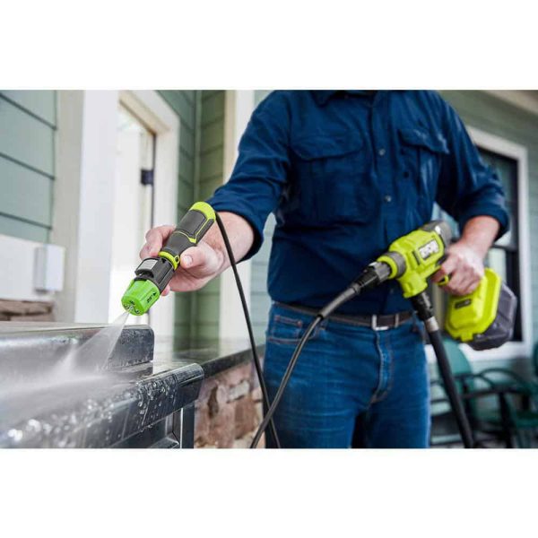 RY121860K ONE+ HP 18-Volt Brushless EZClean 600 PSI 0.7 GPM Cordless Electric Power Cleaner w/ 4.0Ah Battery, Charger, Accessories - Image 8