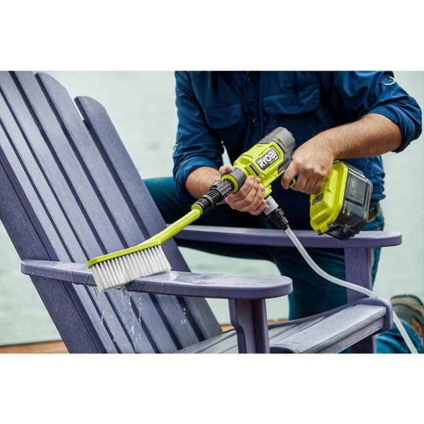 RY121860K ONE+ HP 18-Volt Brushless EZClean 600 PSI 0.7 GPM Cordless Electric Power Cleaner w/ 4.0Ah Battery, Charger, Accessories - Image 7